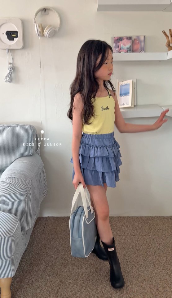 Comma - Korean Children Fashion - #stylishchildhood - Double Strap Sleeveless - 4