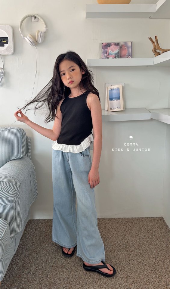 Comma - Korean Children Fashion - #childofig - Bottom Frill Sleeveless - 10