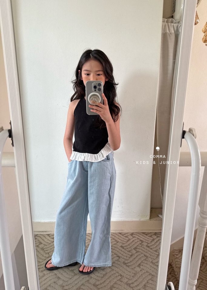 Comma - Korean Children Fashion - #childofig - Bottom Frill Sleeveless - 9