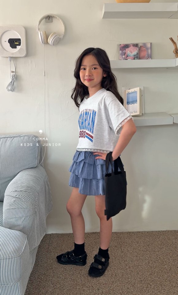 Comma - Korean Children Fashion - #childofig - Lace Print Tee - 3