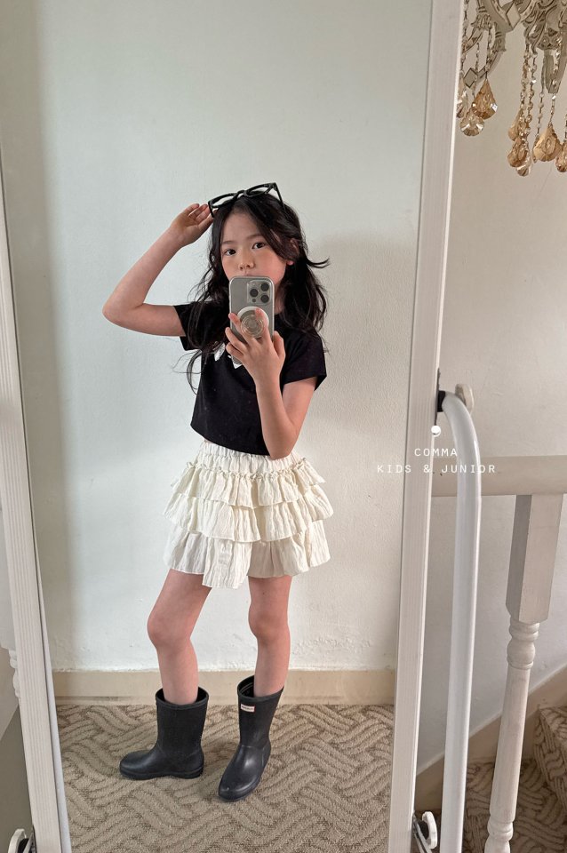 Comma - Korean Children Fashion - #childrensboutique - Heart Pearl Tee - 6