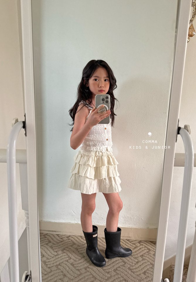 Comma - Korean Children Fashion - #childofig - Button Frill Sleeveless - 4