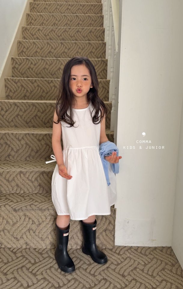Comma - Korean Children Fashion - #designkidswear - Ribbon Sleeveless One-piece - 5