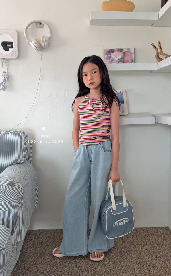 Comma - Korean Children Fashion - #designkidswear - Halter Strap Sleeveless - 8