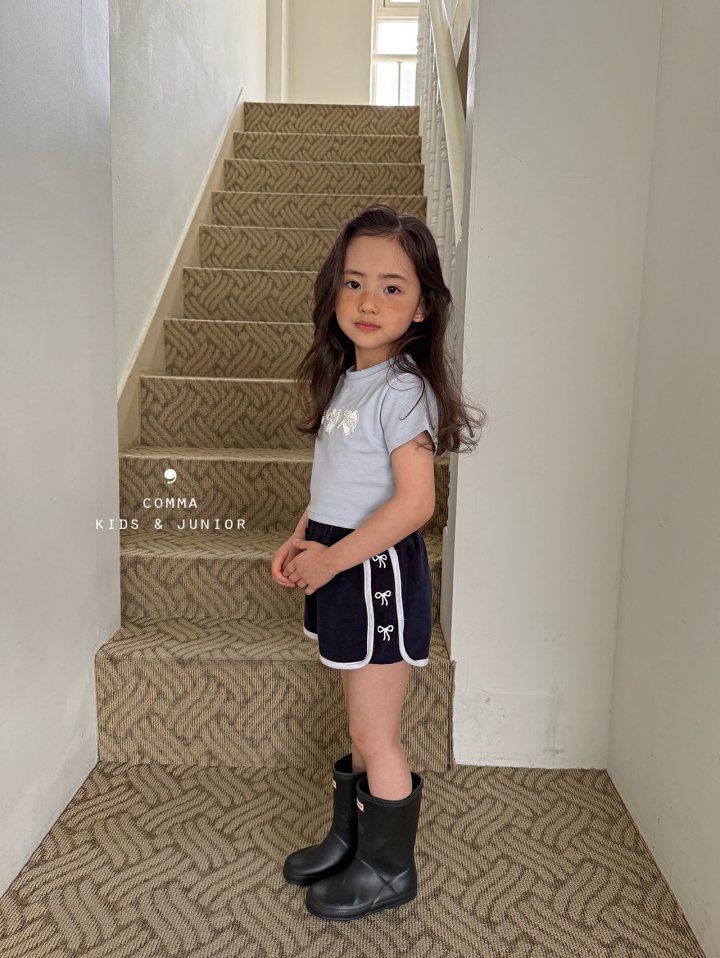 Comma - Korean Children Fashion - #discoveringself - Heart Pearl Tee - 8