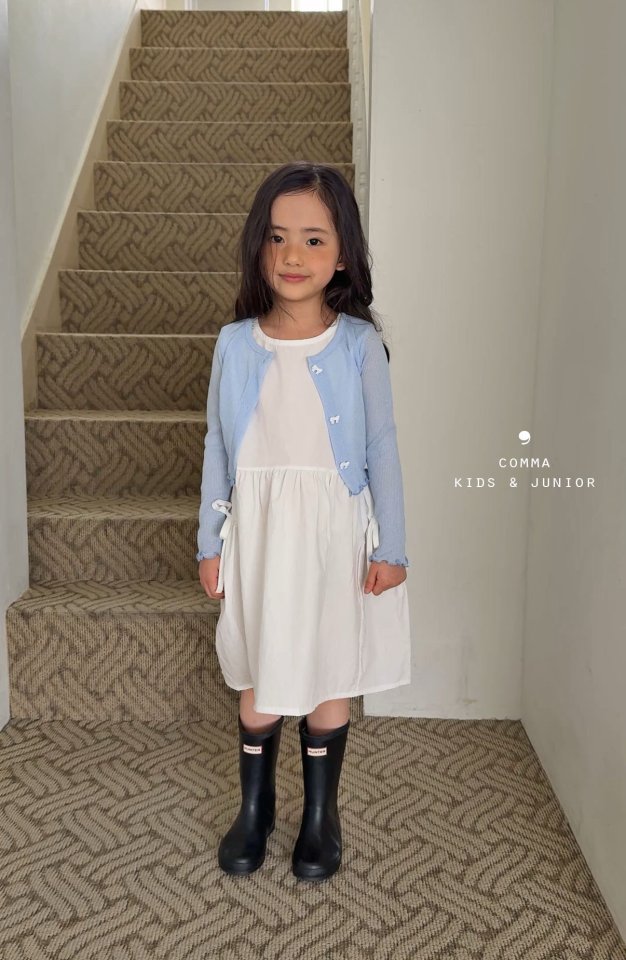 Comma - Korean Children Fashion - #discoveringself - Ribbon Sleeveless One-piece - 6