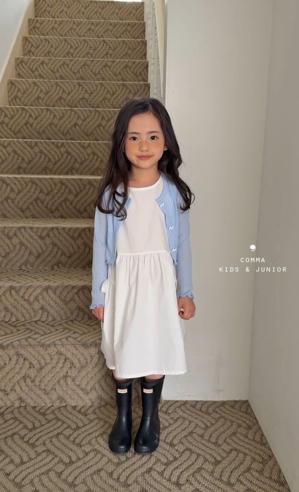 Comma - Korean Children Fashion - #fashionkids - Ribbon Sleeveless One-piece - 7