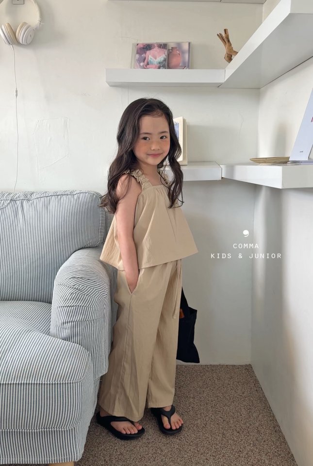 Comma - Korean Children Fashion - #fashionkids - Band Frill Sleeveless - 5