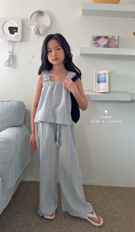Comma - Korean Children Fashion - #fashionkids - Flowy Long Pants (Light Beige)