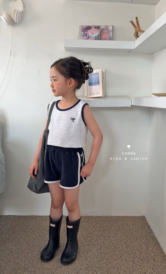 Comma - Korean Children Fashion - #kidsshorts - Ribbon Terry Shorts - 5