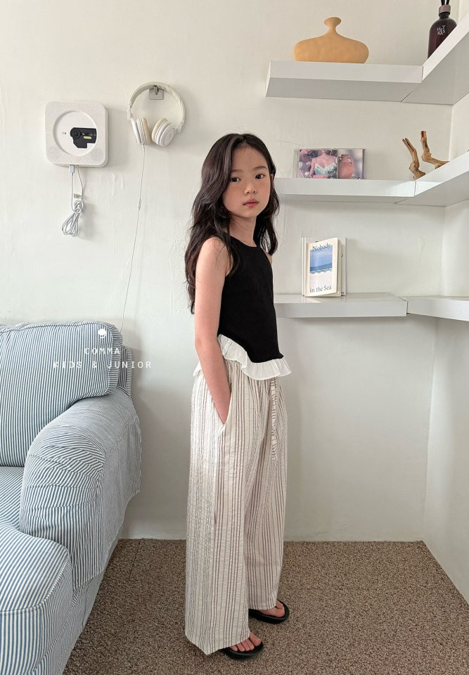 Comma - Korean Children Fashion - #kidsshorts - Bottom Frill Sleeveless