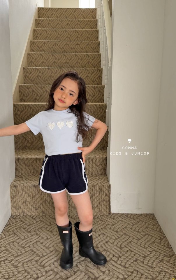 Comma - Korean Children Fashion - #kidsstore - Heart Pearl Tee - 11