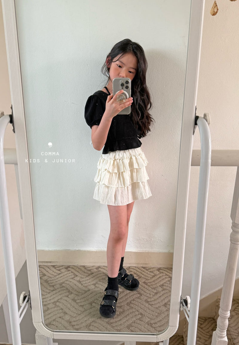Comma - Korean Children Fashion - #kidsstore - Strap Puff Tee - 8