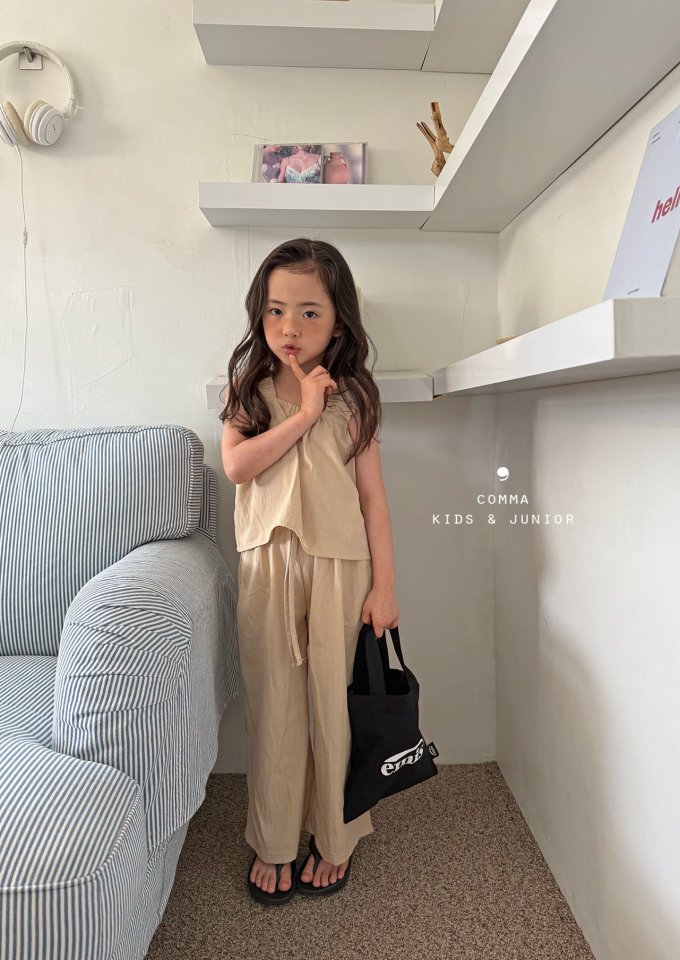 Comma - Korean Children Fashion - #kidzfashiontrend - Band Frill Sleeveless - 8