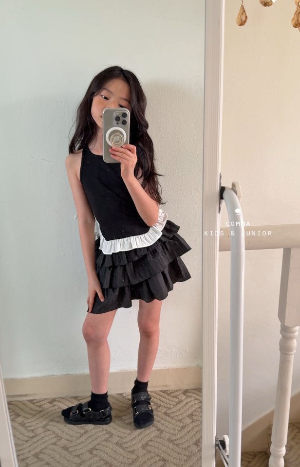 Comma - Korean Children Fashion - #kidzfashiontrend - High Tiered Skirt - 6
