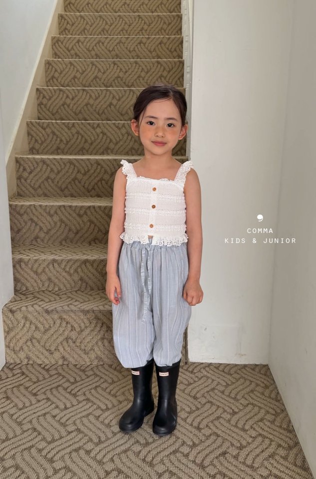 Comma - Korean Children Fashion - #kidzfashiontrend - Button Frill Sleeveless - 10
