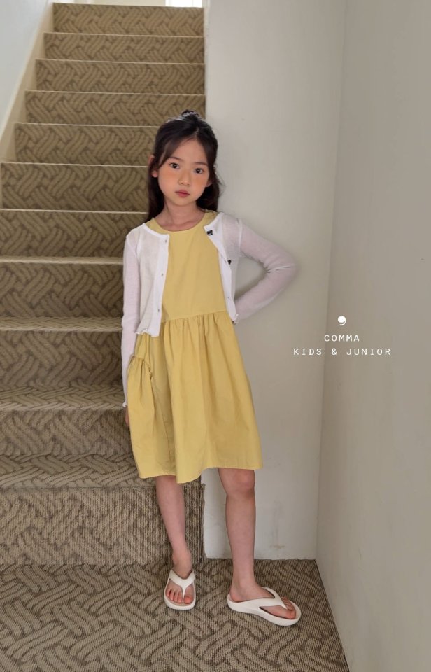 Comma - Korean Children Fashion - #littlefashionista - Ribbon Sleeveless One-piece - 12