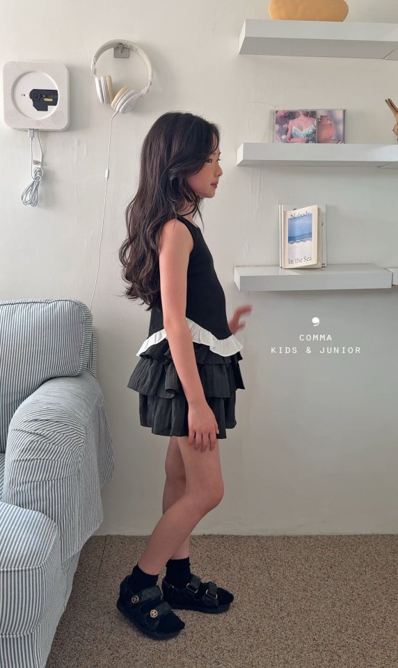 Comma - Korean Children Fashion - #magicofchildhood - Bottom Frill Sleeveless - 6