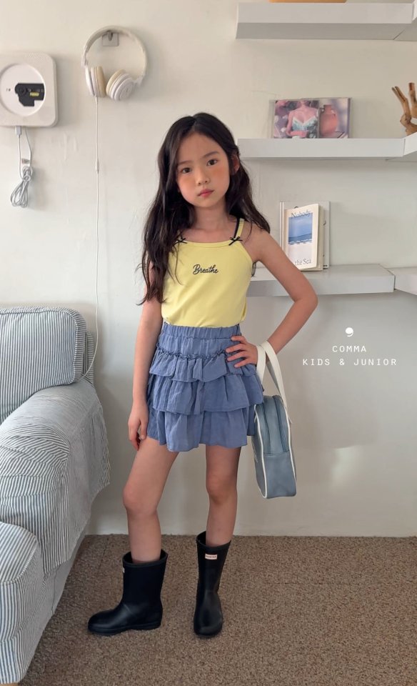 Comma - Korean Children Fashion - #stylishchildhood - Double Strap Sleeveless - 3