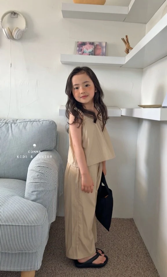 Comma - Korean Children Fashion - #stylishchildhood - Flowy Long Pants (Night Stripe) - 11