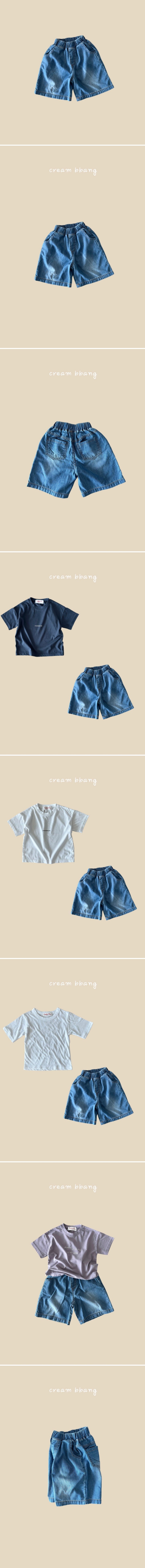 Cream Bbang - Korean Children Fashion - #fashionkids - Light Denim Shorts - 2
