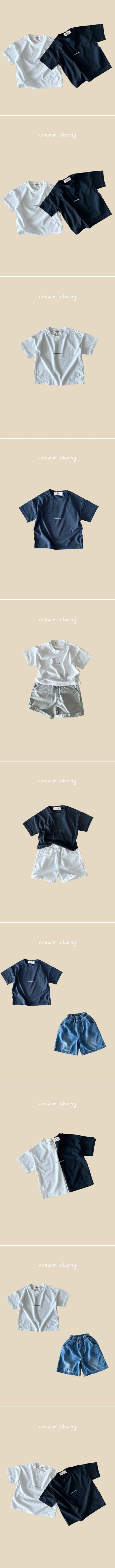 Cream Bbang - Korean Children Fashion - #kidsshorts - More Single Tee - 2