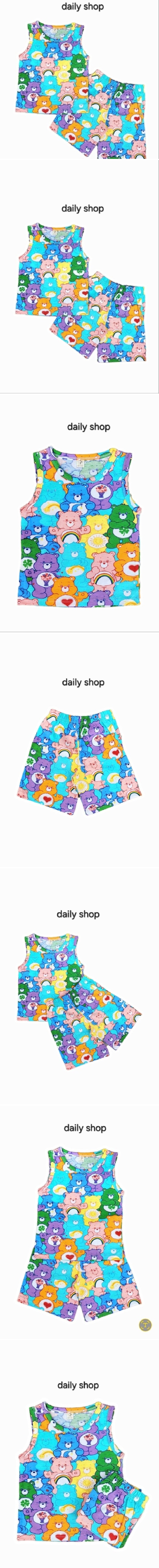 Daily shop - Korean Children Fashion - #childofig - Heart Bear Sleeveless Set