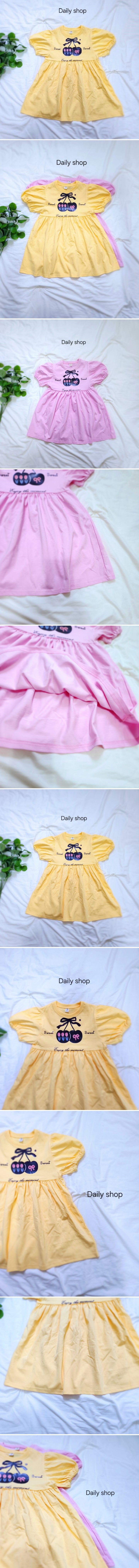 Daily shop - Korean Children Fashion - #childofig - Cotton Cherry One-piece