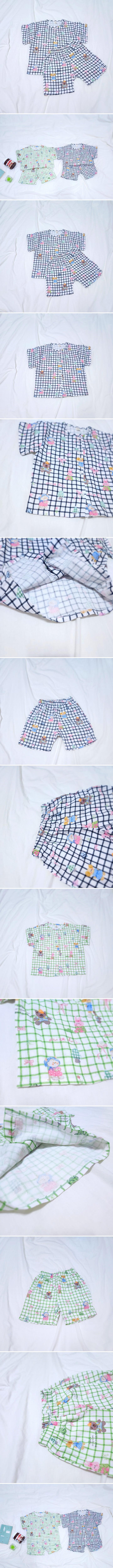 Daily shop - Korean Children Fashion - #childofig - Checkered Top Bottom Set