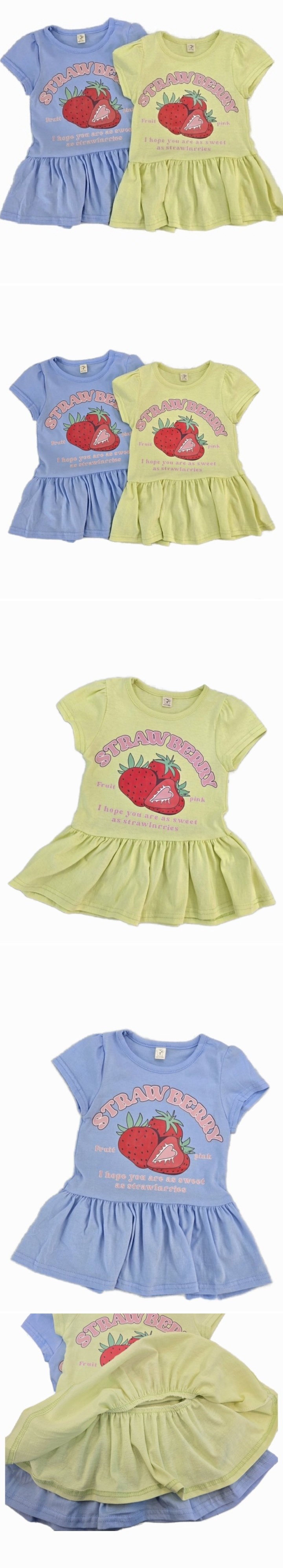 Daily shop - Korean Children Fashion - #kidsshorts - Strawberry One-Piece