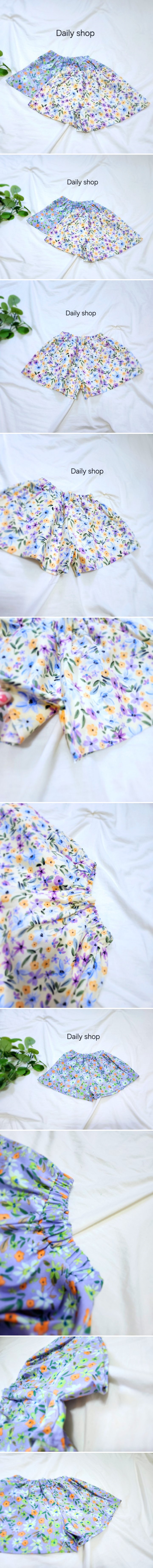 Daily shop - Korean Children Fashion - #kidzfashiontrend - Cotton Flower Skirted Pants