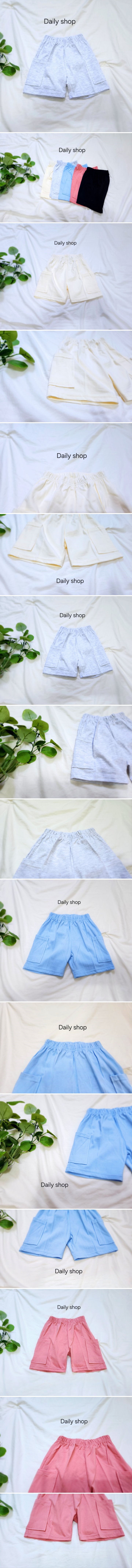 Daily shop - Korean Children Fashion - #minifashionista - Cotton Pocket Shorts