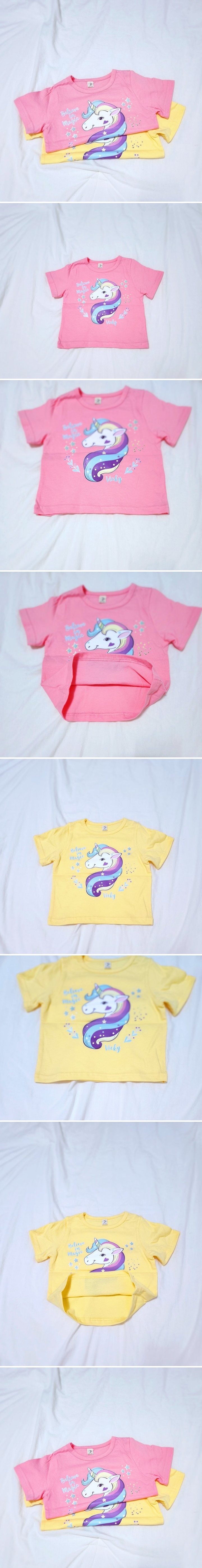 Daily shop - Korean Children Fashion - #prettylittlegirls - Unicorn Short Sleeve Tee