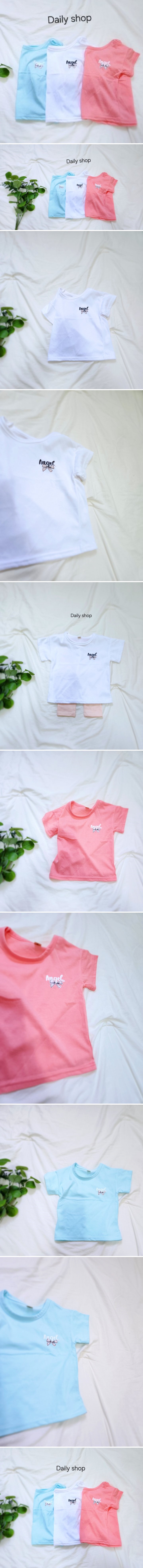 Daily shop - Korean Children Fashion - #toddlerclothing - Angel Ribbon Tee