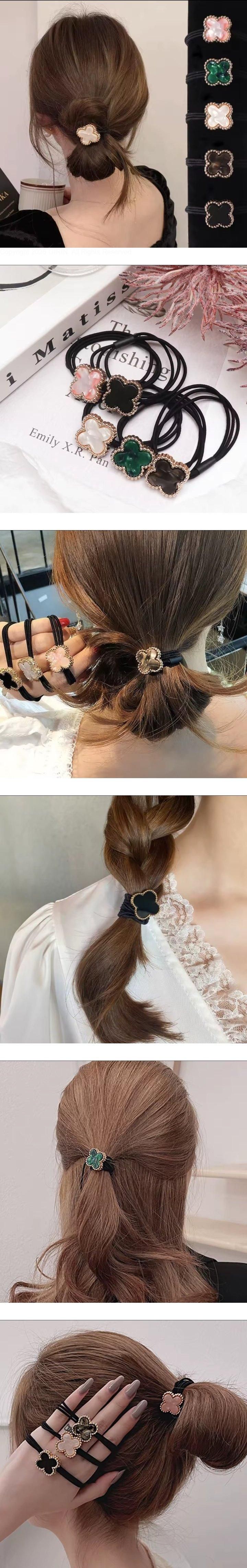 Daily shop - Korean Women Fashion - #romanticstyle - Clover Hair Tie Set