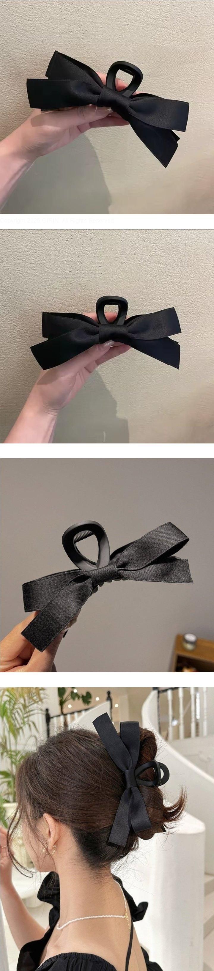 Daily shop - Korean Women Fashion - #shopsmall - Matte Black Claw Clip Set