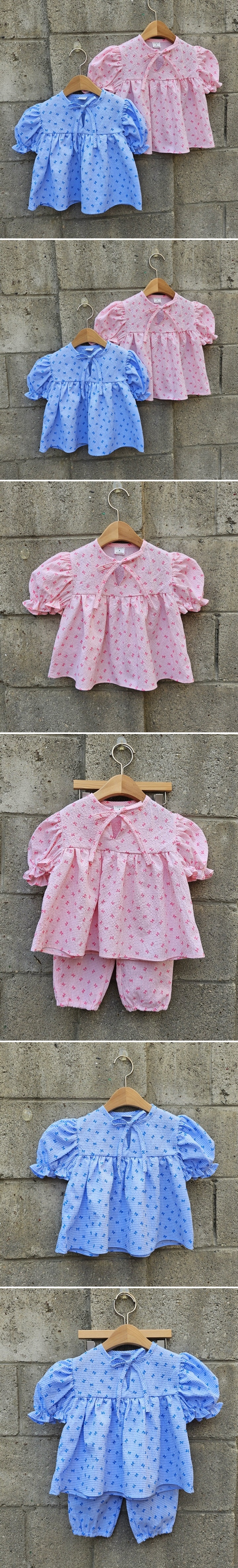 Dazzling - Korean Children Fashion - #kidsshorts - Ribbon Blouse