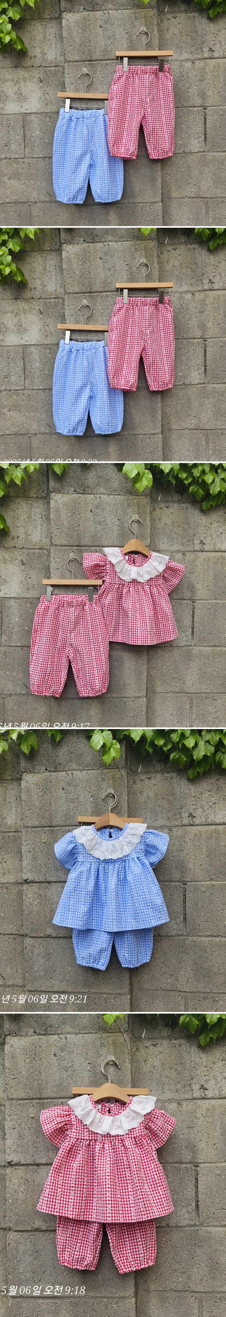 Dazzling - Korean Children Fashion - #toddlerclothing - Check Sausage Pants