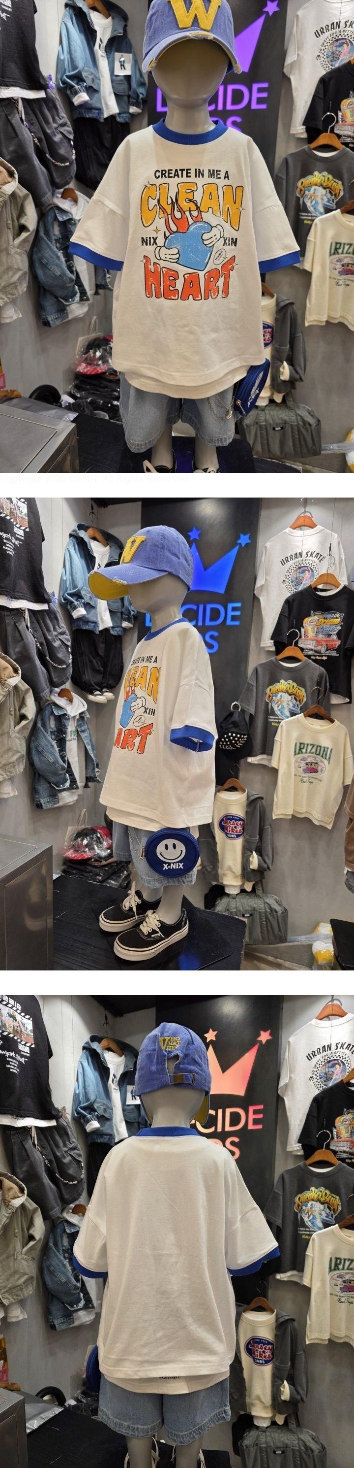 Decide Kids - Korean Children Fashion - #childofig - Clean Short Sleeve Tee