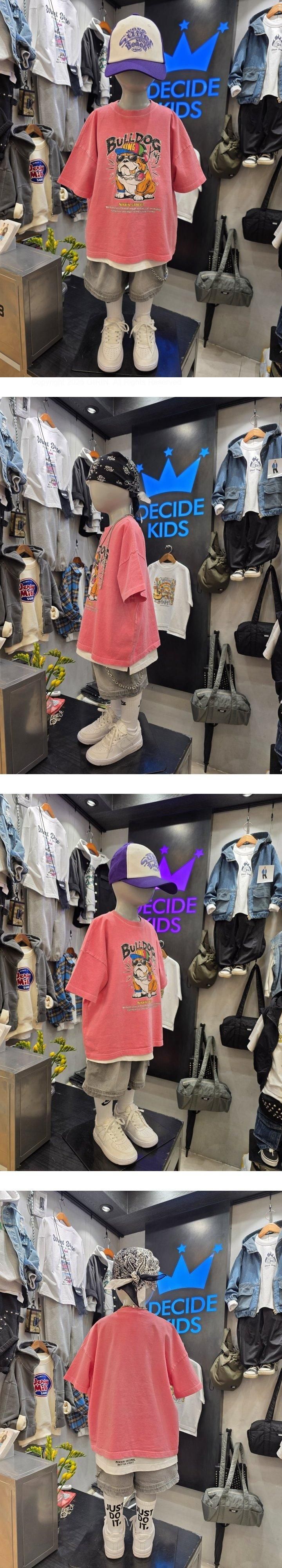 Decide Kids - Korean Children Fashion - #magicofchildhood - Bulldog Short Sleeve Tee