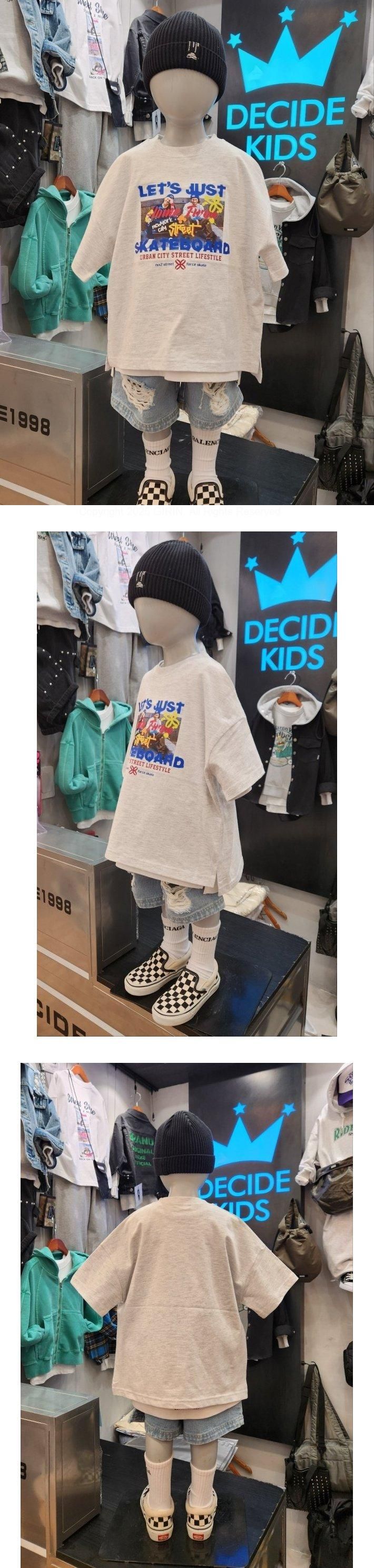Decide Kids - Korean Children Fashion - #todddlerfashion - People Short Sleeve Tee