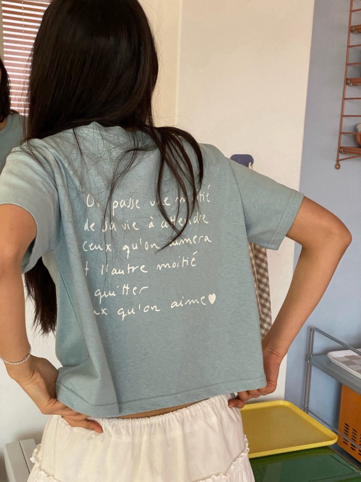 Diana - Korean Women Fashion - #momslook - Heart Tee