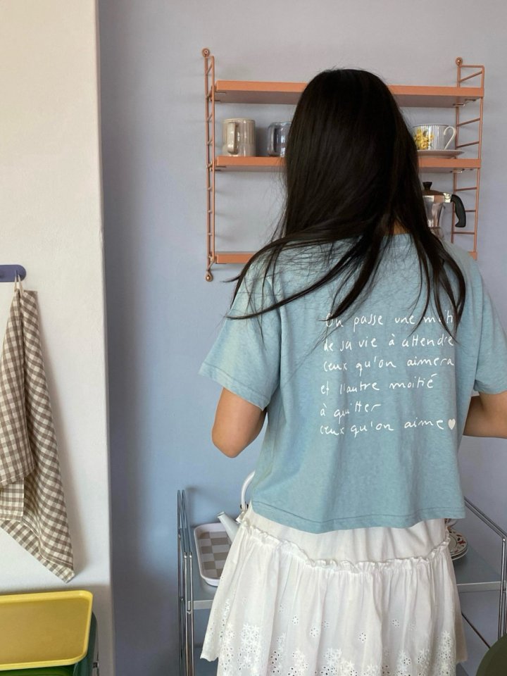 Diana - Korean Women Fashion - #momslook - Heart Tee - 7