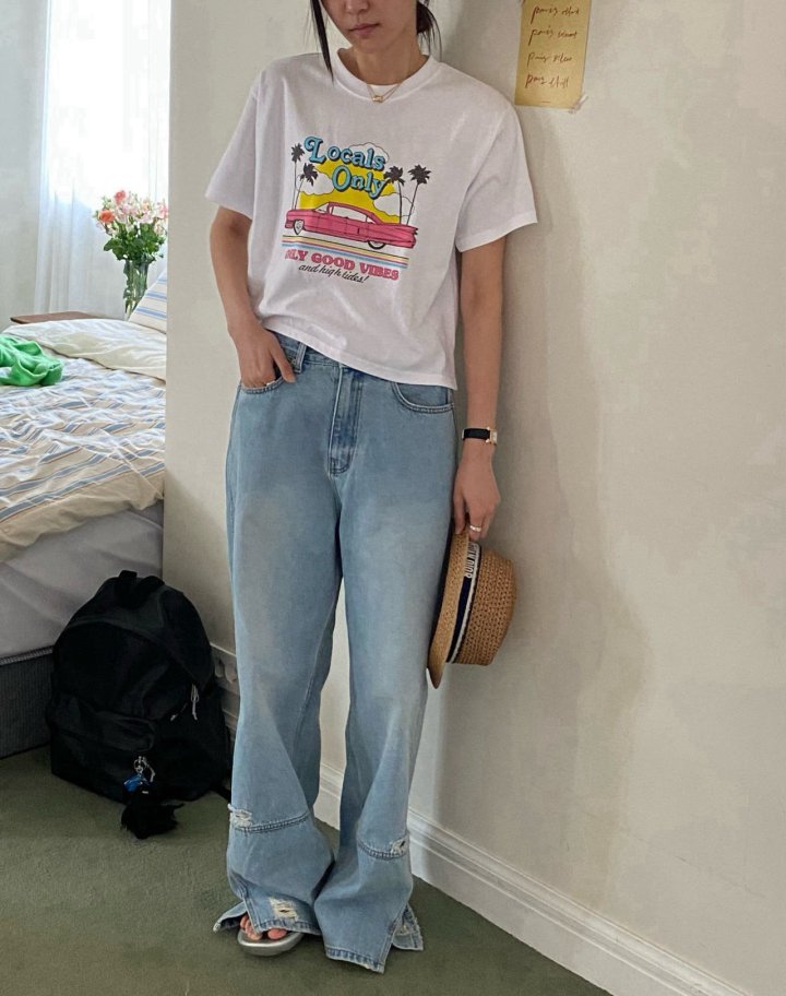 Diana - Korean Women Fashion - #womensfashion - Local Crop Tee - 4
