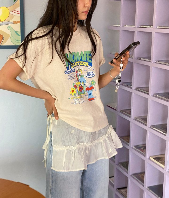 Diana - Korean Women Fashion - #momslook - Homie Tee - 9