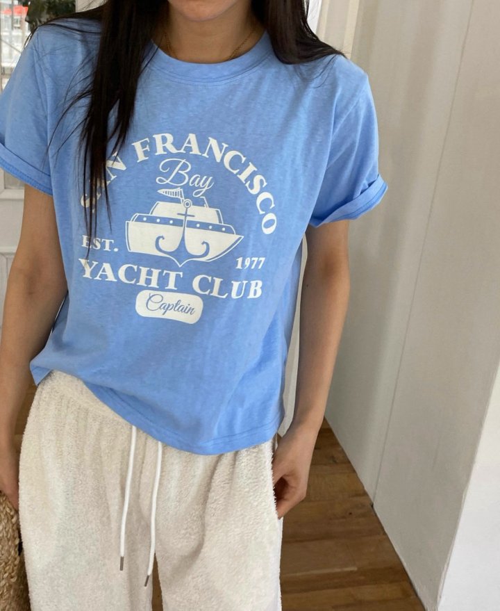 Diana - Korean Women Fashion - #momslook - Yacht Tee - 7
