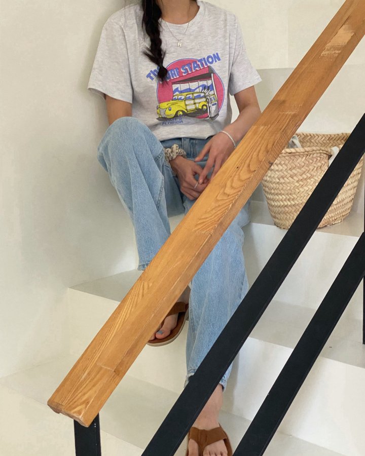 Diana - Korean Women Fashion - #momslook - Surf Tee - 2