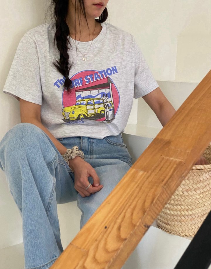 Diana - Korean Women Fashion - #womensfashion - Surf Tee - 4