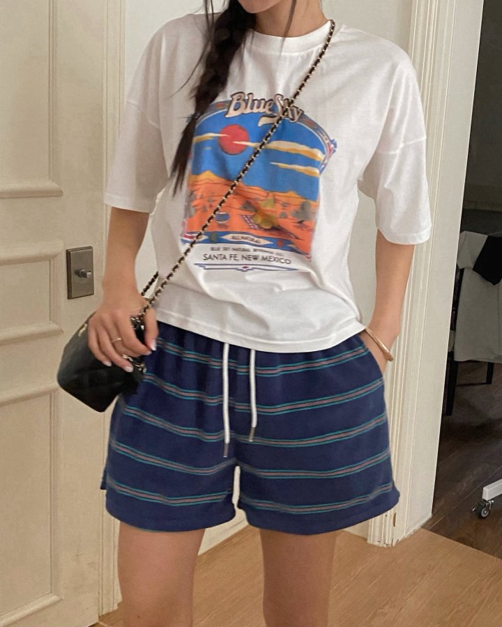 Diana - Korean Women Fashion - #momslook - Sky Tee - 4