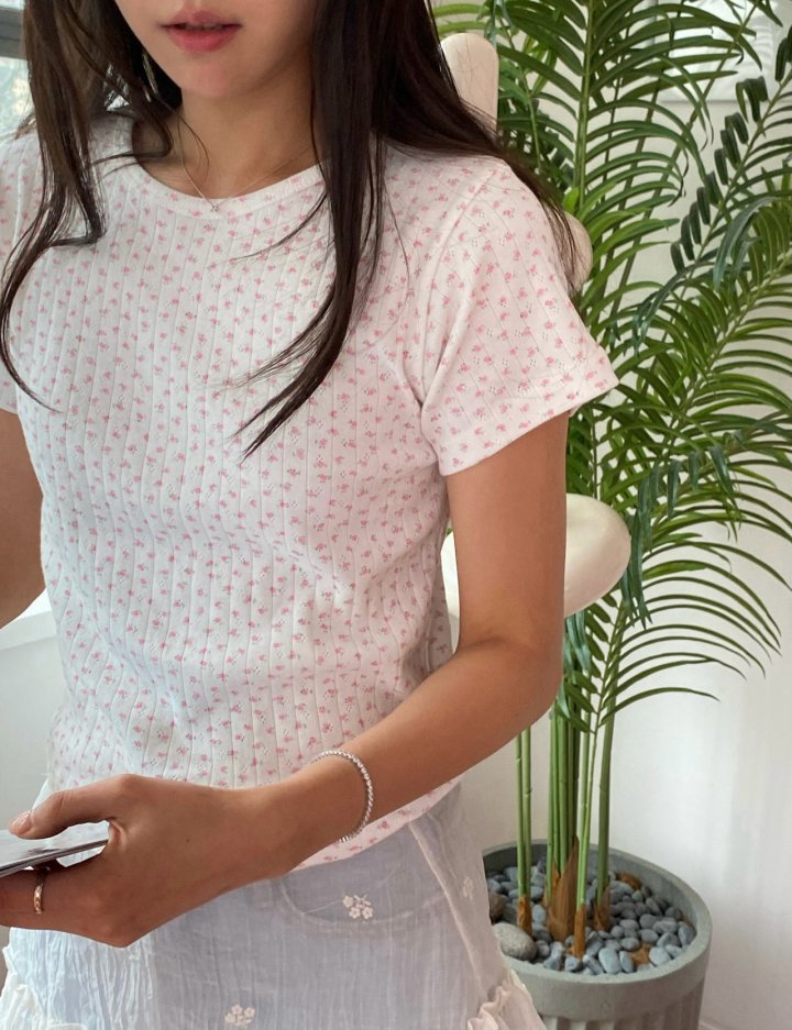 Diana - Korean Women Fashion - #momslook - Rose Tee
